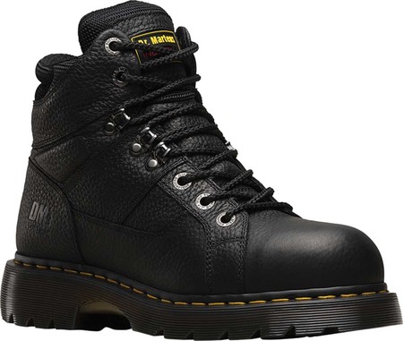 

Женские ботинки Dr. Martens Work Ironbridge Tec-Tuff Safety Toe 8 Tie Boot Black Industrial Grizzly Full Grain (Steel Toe) 39