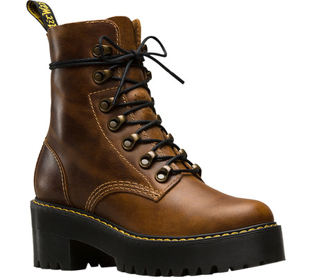 

Женские ботинки Dr. Martens Leona 7-Eye Hiker Boot Butterscotch Orleans Textured Waxy Leather 43