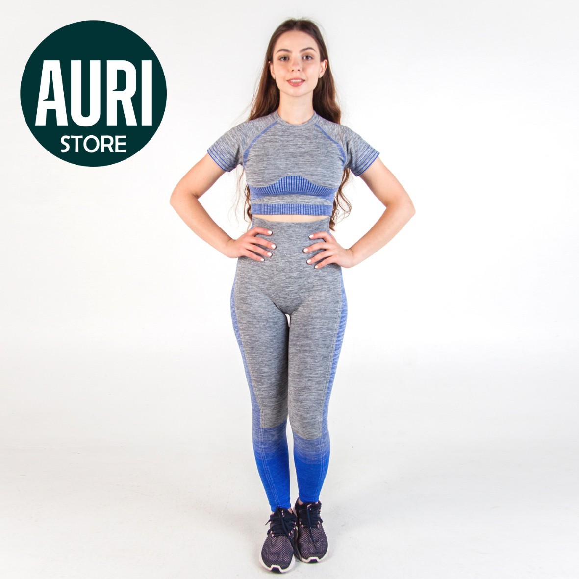 

Спортивный костюм LogiFit Gradient Серый с Синим, Спортивный костюм LogiFit Gradient Серый с Синим L