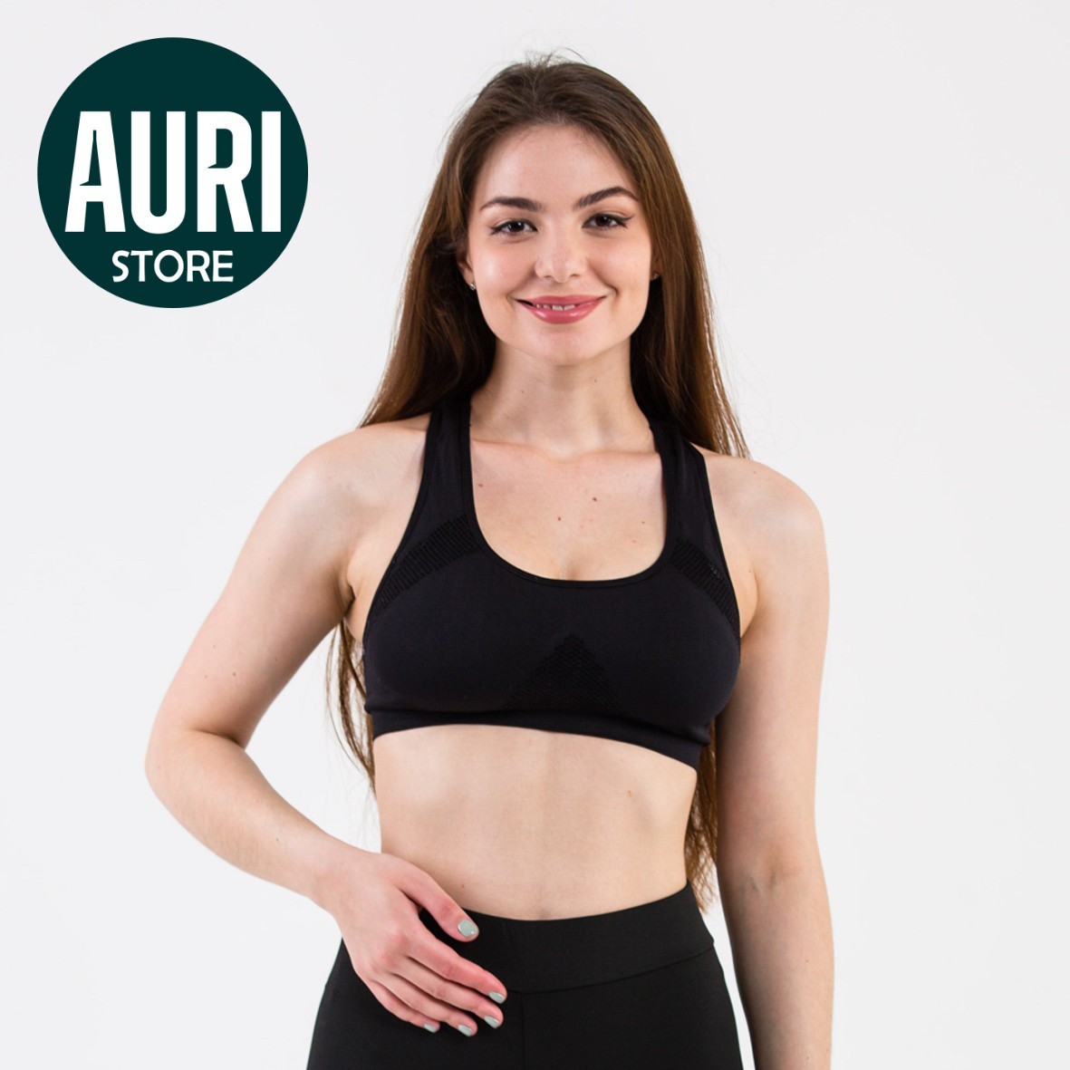 

Топ спортивный LogiFit Black Чёрный XL