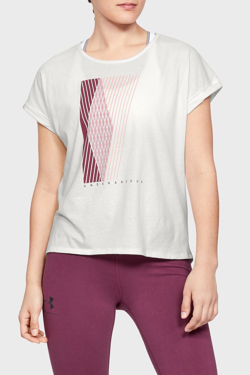 

Женская белая футболка GRAPHIC ENTWINED FASHION SSC Under Armour  1344691-112, Женская белая футболка GRAPHIC ENTWINED FASHION SSC Under Armour M 1344691-112