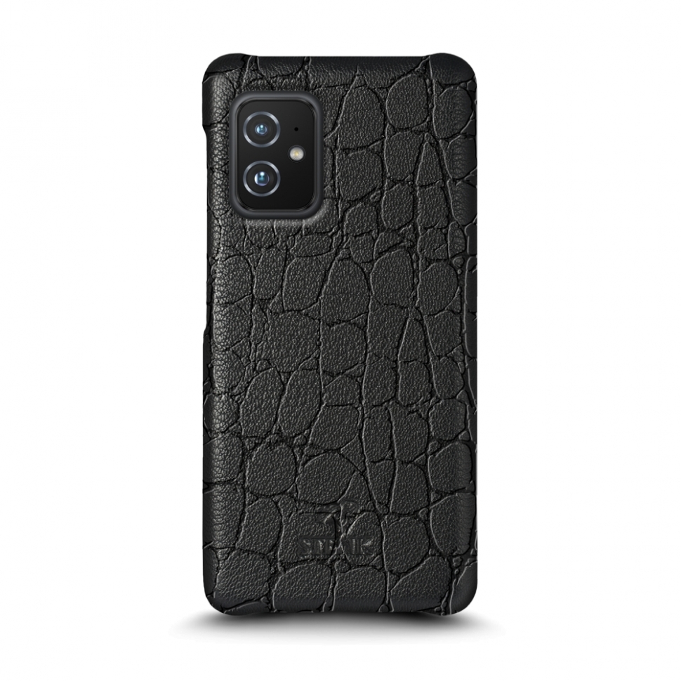 

Кожаная накладка Stenk Reptile Cover для ASUS ZenFone 8 Чёрная
