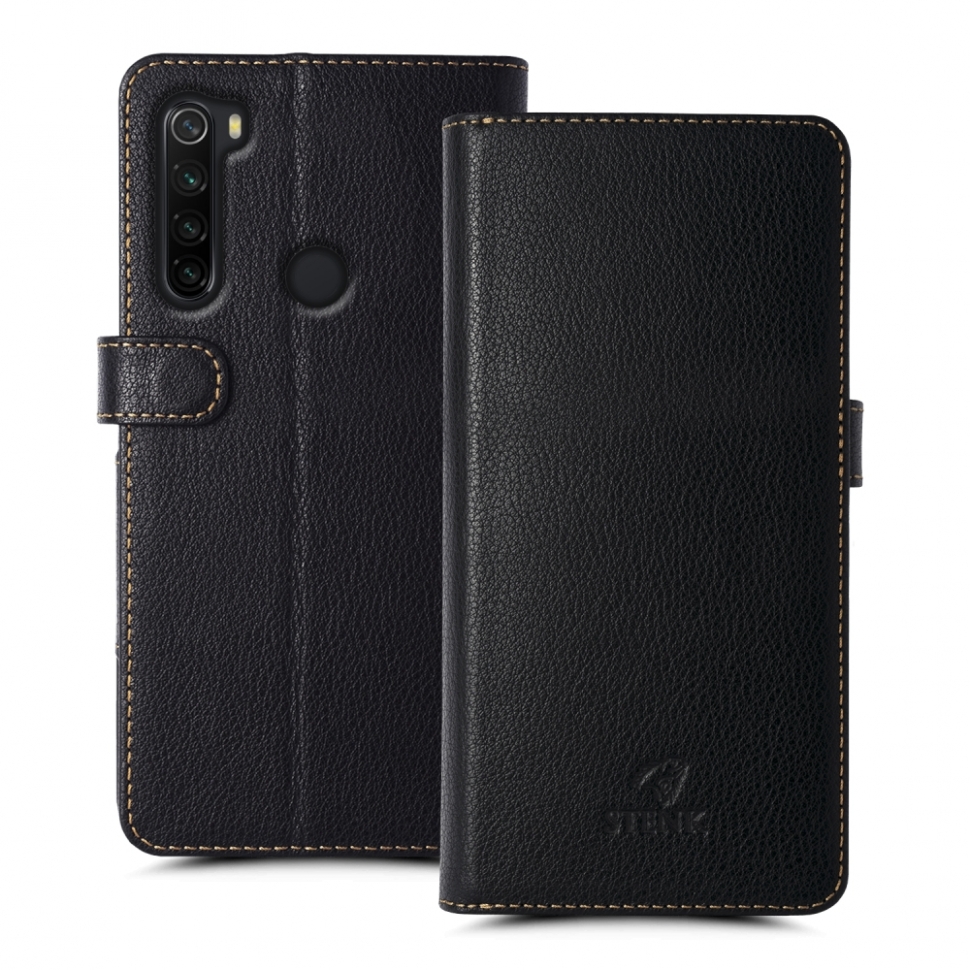 

Чехол книжка Stenk Wallet для Xiaomi Redmi Note 8 (2021) Черный