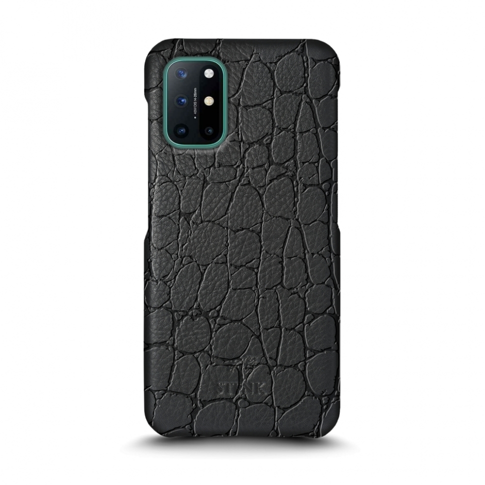 

Кожаная накладка Stenk Reptile Cover для OnePlus 8T Чёрная