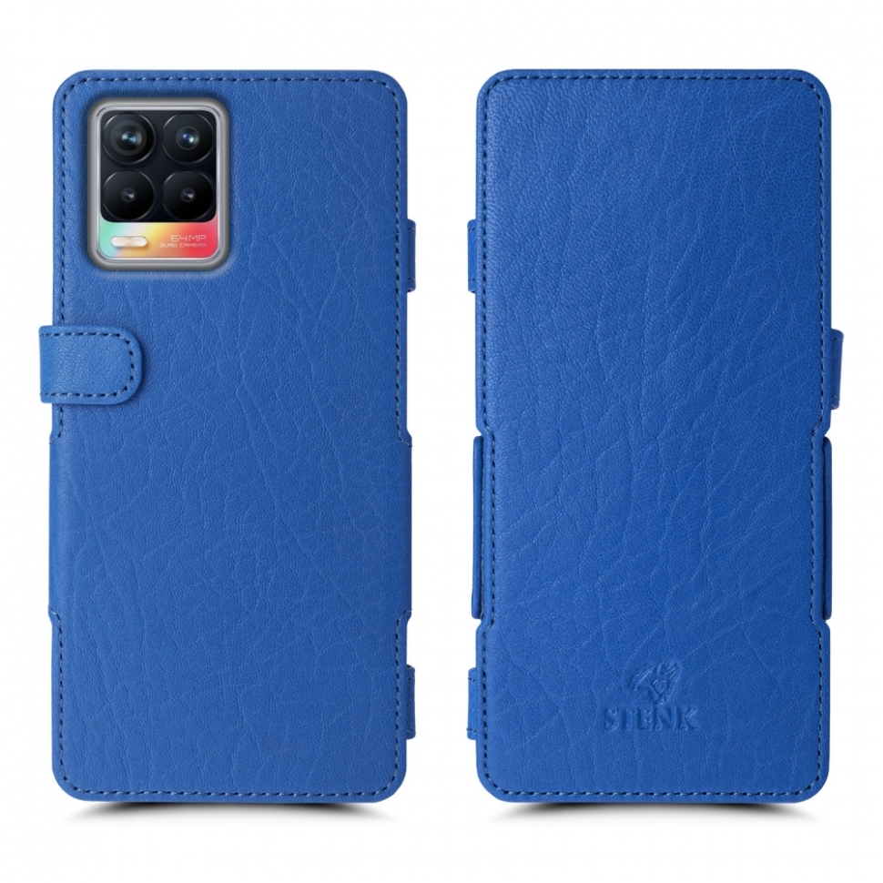 

Чехол книжка Stenk Prime для Realme 8 Ярко синий