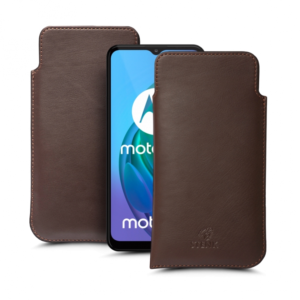 

Футляр Stenk Elegance для Motorola Moto G10 Коричневый