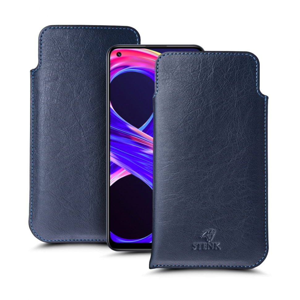 

Футляр Stenk Elegance для Realme 8 Pro Синий