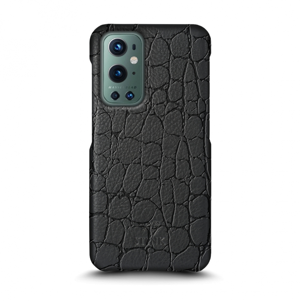 

Кожаная накладка Stenk Reptile Cover для OnePlus 9 Pro Чёрная