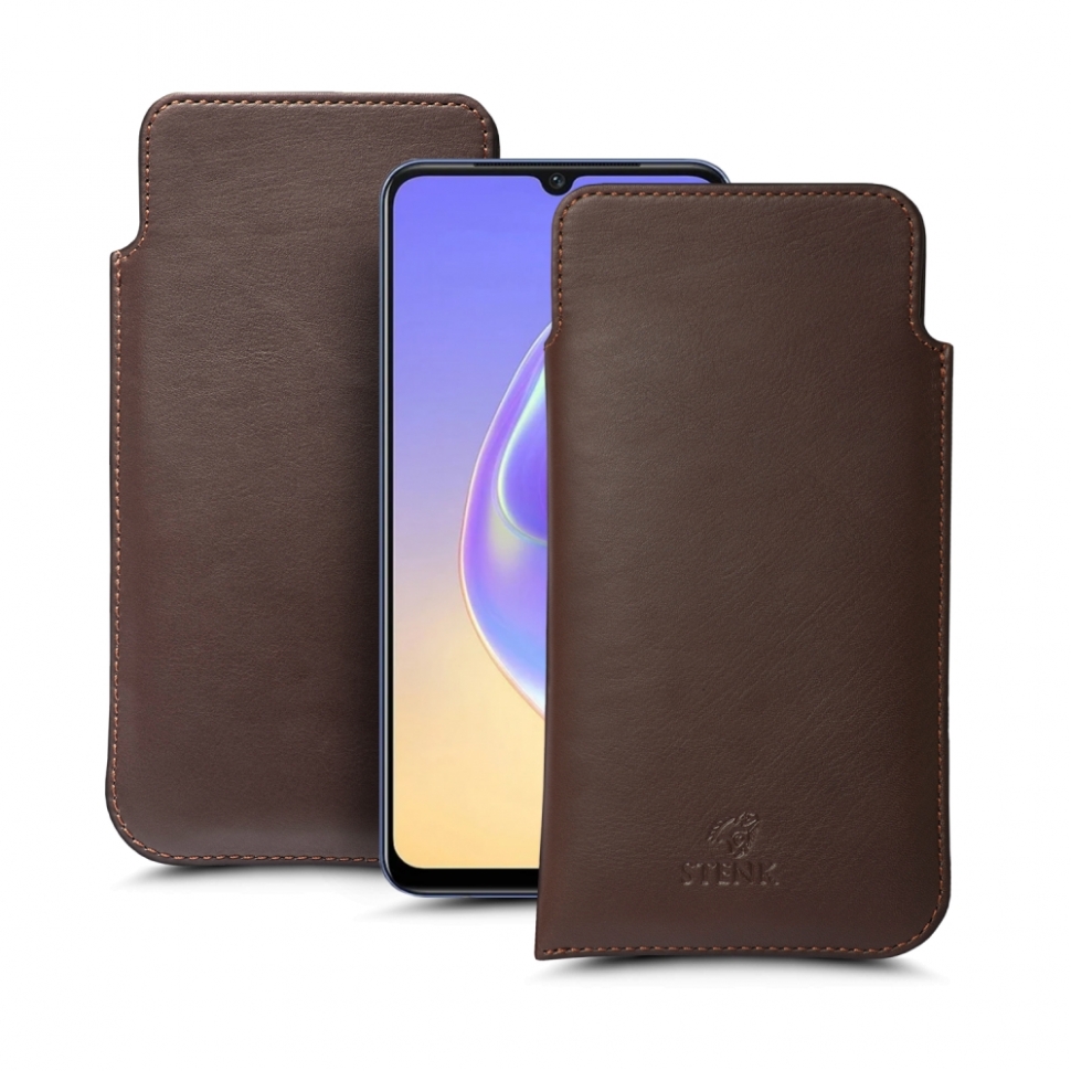 

Футляр Stenk Elegance для Vivo V21e 4G Коричневый