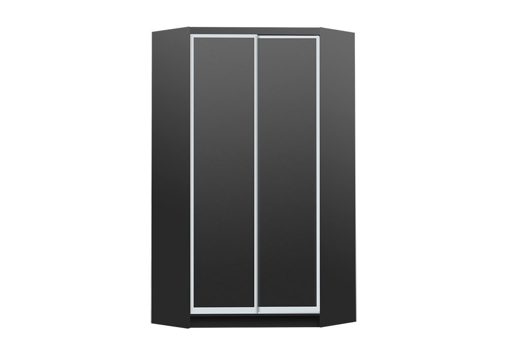 

Шкаф-купе угловой Luxe ДСП/ДСП цвет Антрацит 135 x 240 x 60