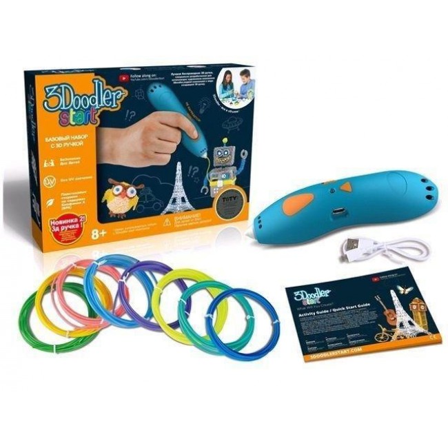 

Беспроводная портативная Детская 3D-ручка 3 Doodler Start 3D Pen плюс (3Doodler Start 2022)