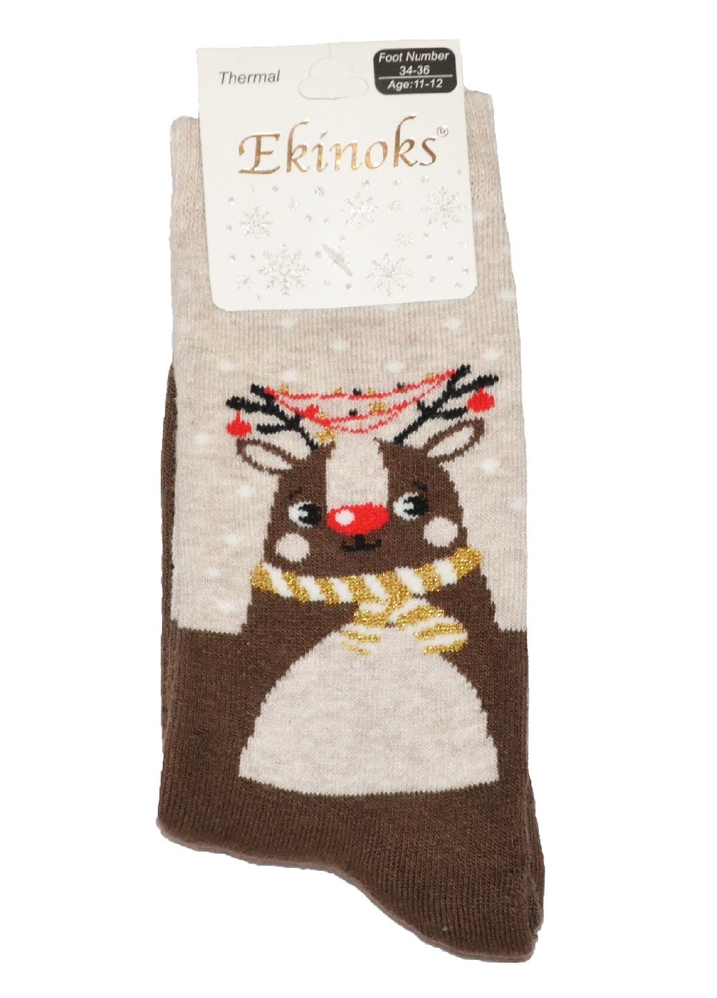 

Носочки Ekinoks Socks детские новогодние махровые высокие олень - (5-6л) коричневый (TSK-34-03, Носочки Ekinoks Socks детские новогодние махровые высокие олень 24-26 (5-6л) коричневый (TSK-34-03)