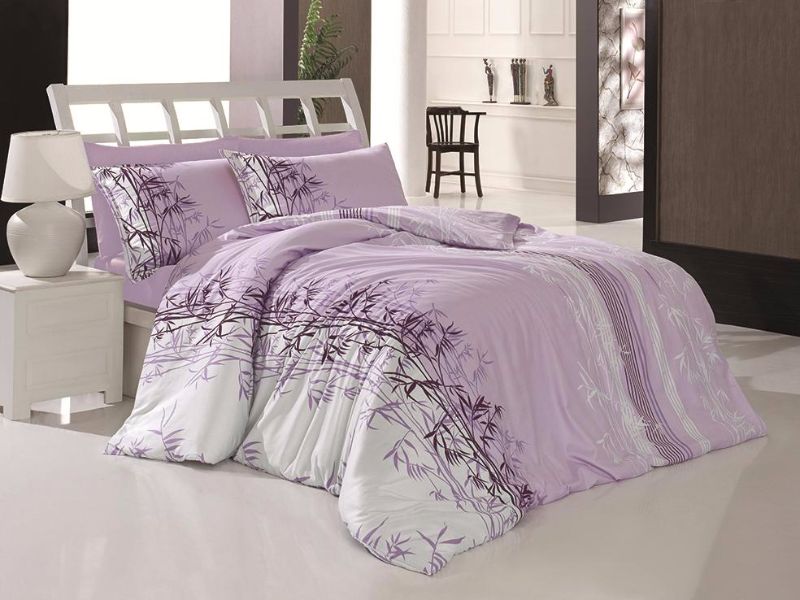 

Постельное белье "FIRST CHOICE" ранфорс цветной 200х220 Lara lila