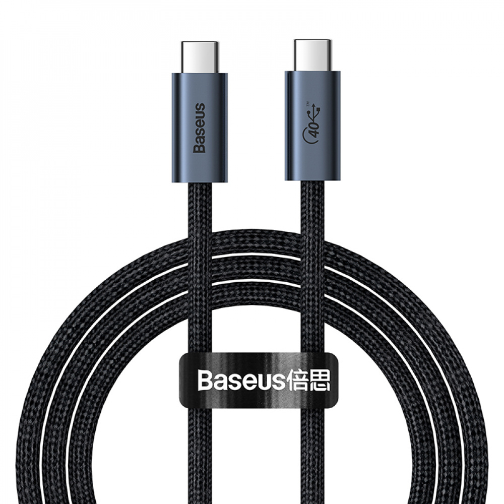 

Кабель Baseus Flash Series Full Featured Type-C to Type-C USB 4.0 100W (2m) tarnish