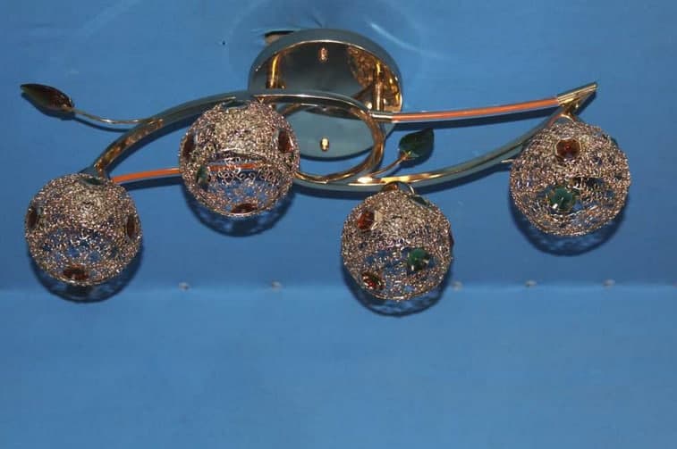

Люстра с плафонами Ray L55162C/4 (FGD+BRN) (AN004092)