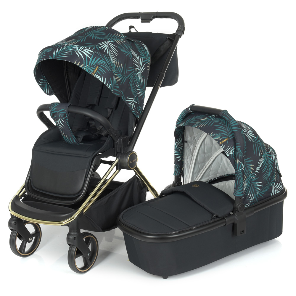 

Коляска универсальная 2в1 El Camino Persona ME 1091-G (black green palm)