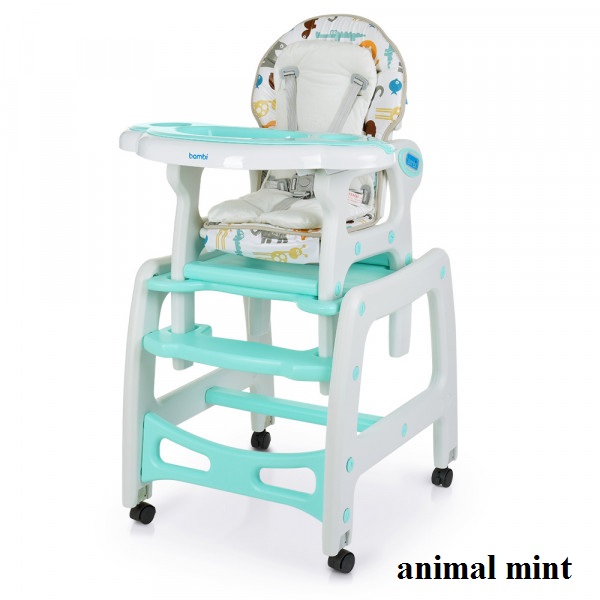 

Стульчик для кормления Bambi M 1563 (animal mint)