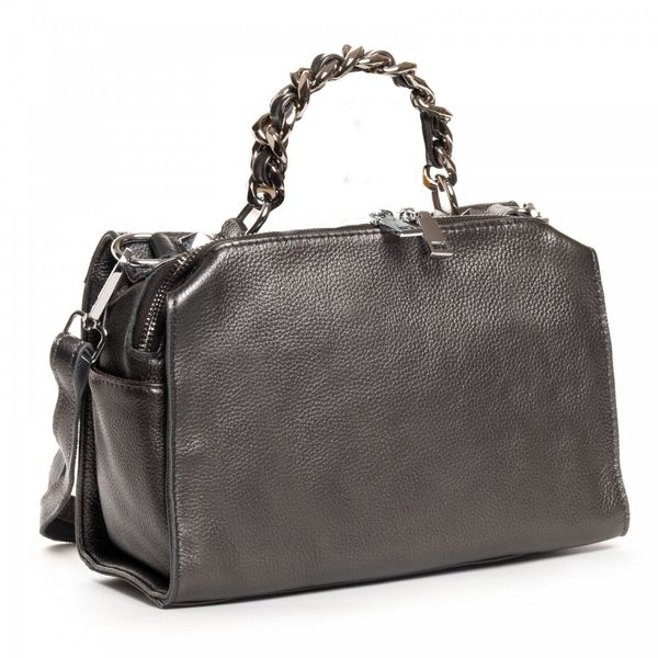 

Женская кожаная сумка классическая ALEX RAI 02-09 10-8799-9 silver-grey