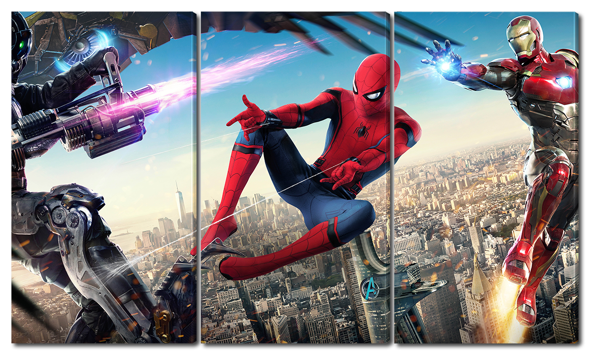 

Модульная картина Interno Холст Человек паук мстители 144x82см