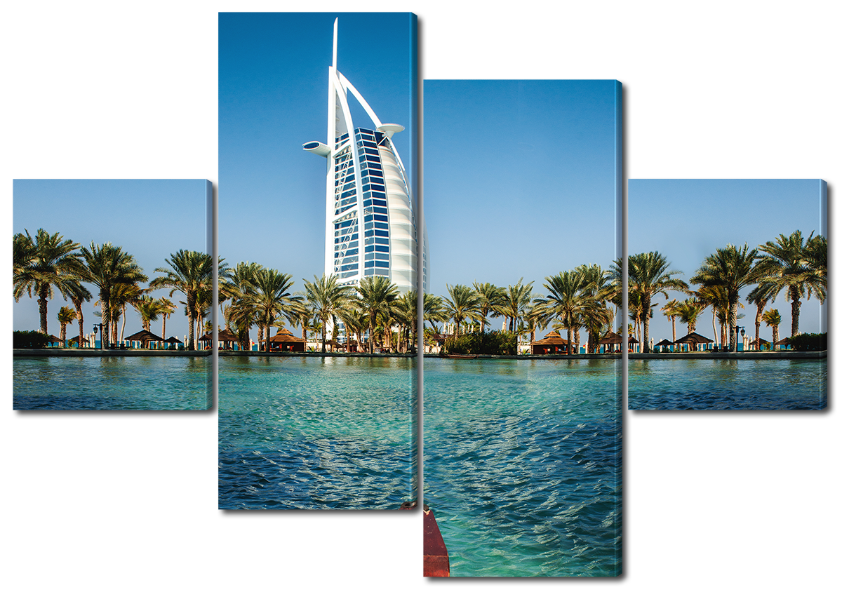 

Модульная картина Interno Эко кожа Отель Дубай 186х128см