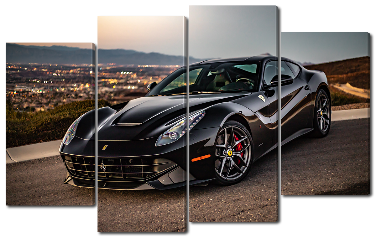 

Модульная картина Interno Эко кожа Приземистый автомобиль 146x89см