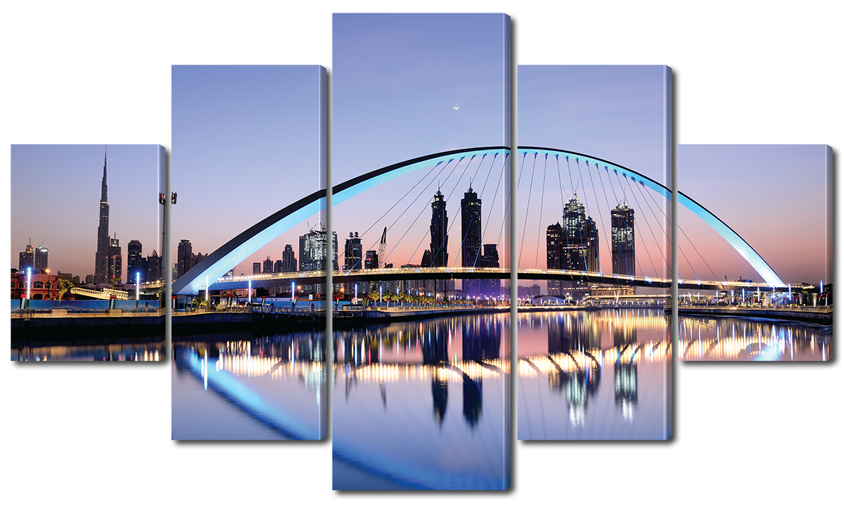 

Модульная картина Interno Холст Набережная Рэдиссон Блю 185х106см