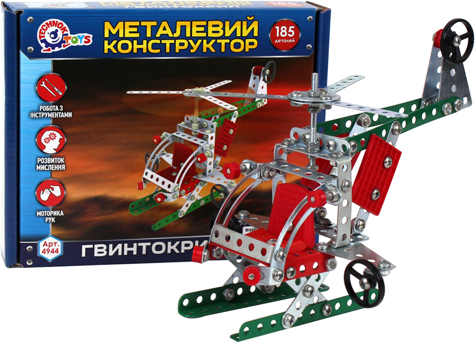 

Конструктор металлический Technok Вертолет (4944) (4823037604944)