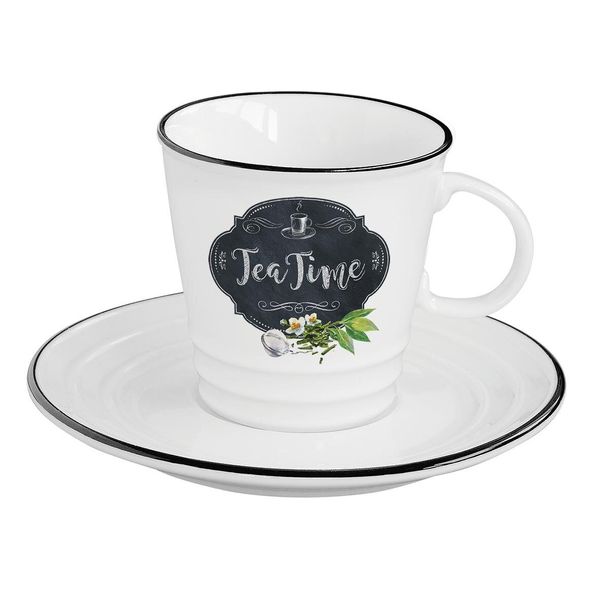 

Чашка с блюдцем Easy Life KITCHEN BASIC TEA 300 мл. (R1601-KIBT)