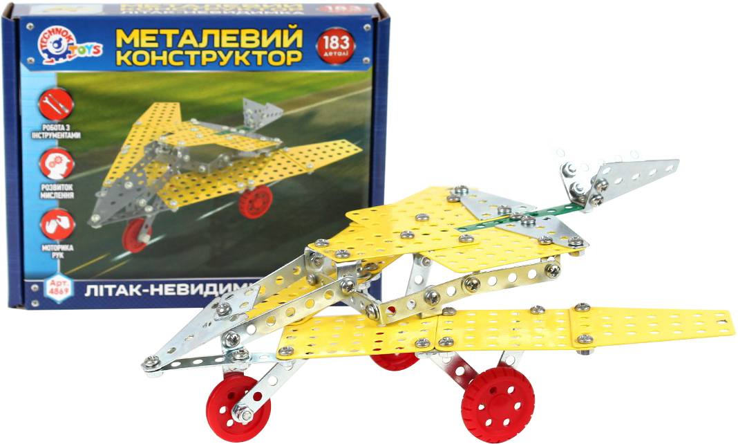 

Конструктор металлический Technok Самолет-невидимка (4869) (4823037604869)
