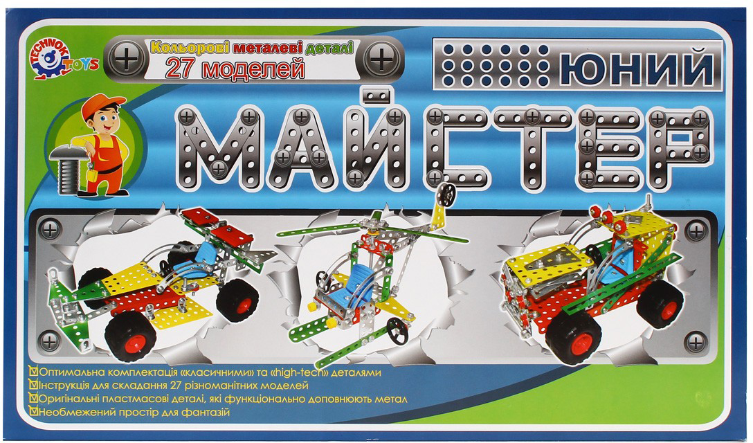 

Конструктор металлический Technok Юный мастер (2353) (4823037602353)