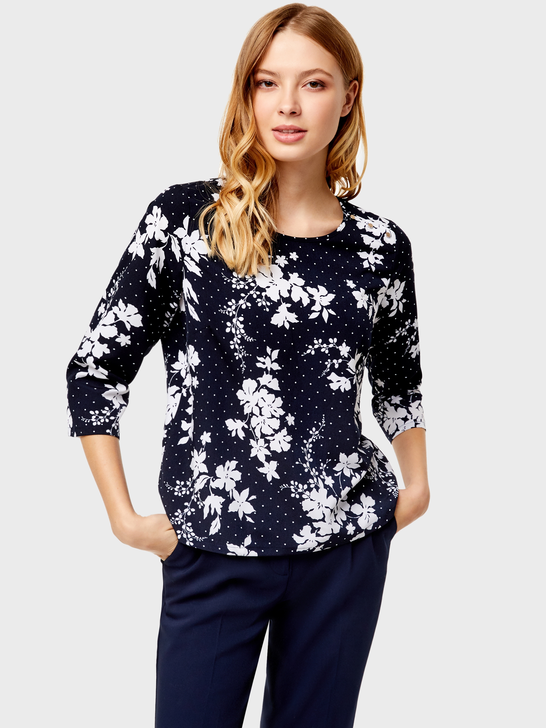 

Блузка O'STIN Casual LS4U1169XS-69  Темно-Синяя, Блузка O'STIN Casual LS4U1169XS-69 XS Темно-Синяя