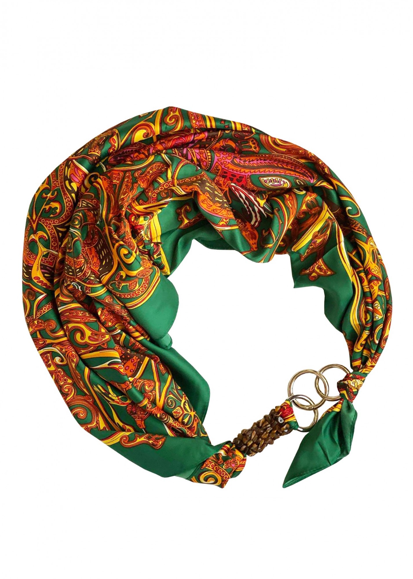 

Платок "Изумрудный Шелк" от бренда MyScarf, подарок женщине
