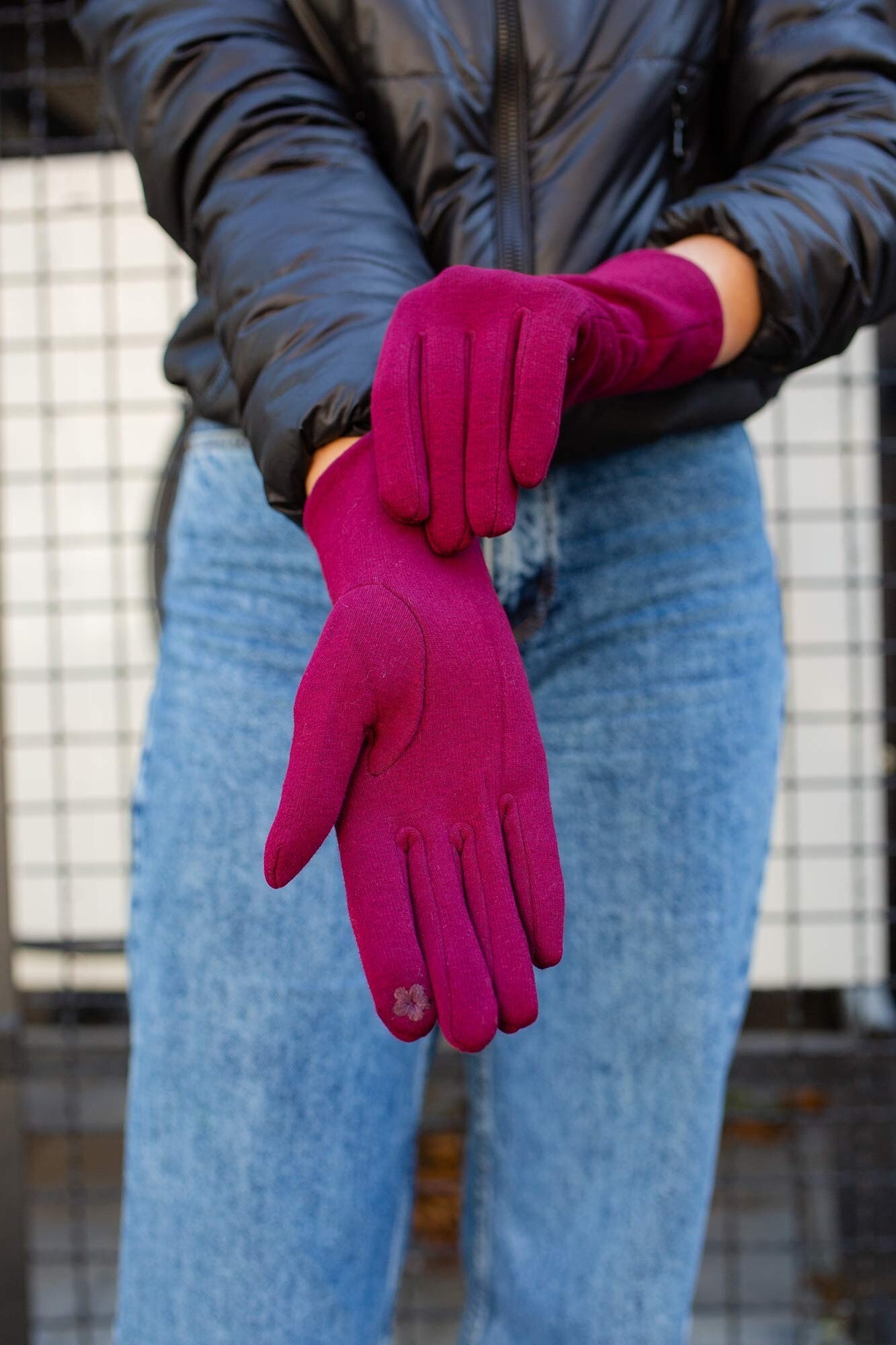 

Перчатки Without Hand Woman Bordo