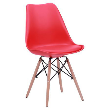 

Стул лофт AMF Aster Wood Пластик Красный