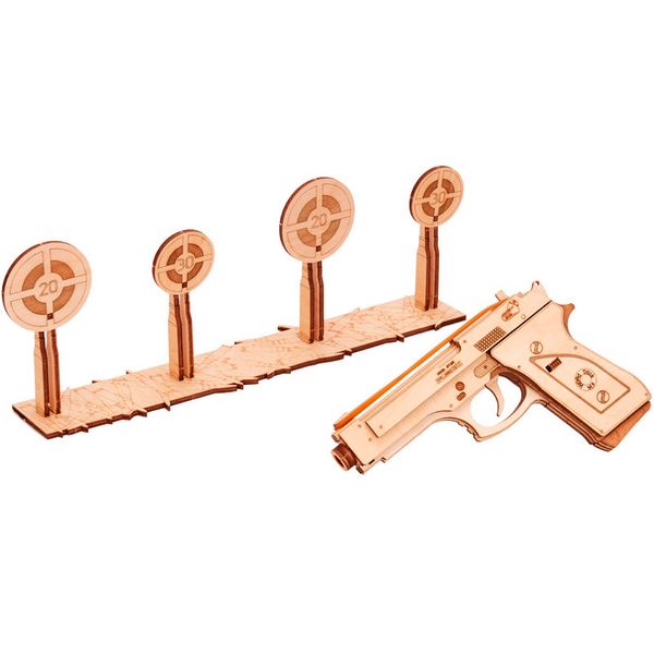 

Механический 3D пазл Пистолет Wood Trick