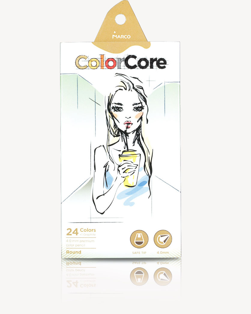 

Карандаши цветные Marco ColorCore 24 шт 3130-24CB