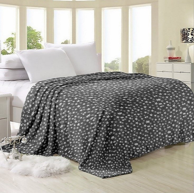 

Плед-покрывало велсофт Звезды CottonTwill 180х210 см (СТП47-3)