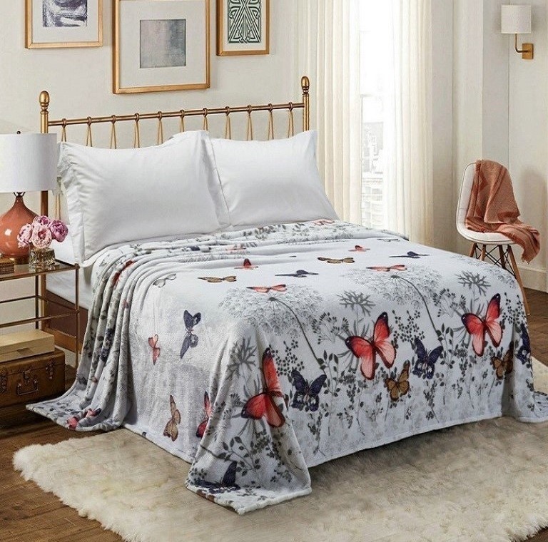 

Плед-покрывало велсофт "Мой мотылек" CottonTwill 200х220 см (СТП49-4)