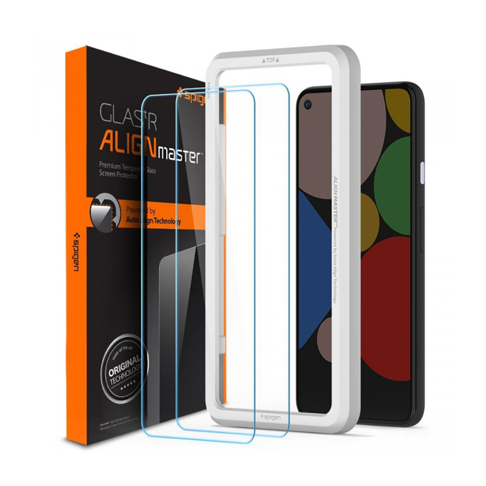 

Защитное стекло Spigen для Google Pixel 4a (5G) Glas.tR AlignMaster Black
