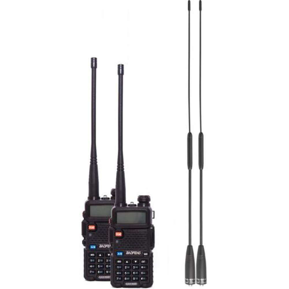 

Рация Baofeng UV-5R Urban (5W, VHF/UHF, 136-174,400-470MHz, до 5 км, 128 каналов, АКБ), 2шт черная