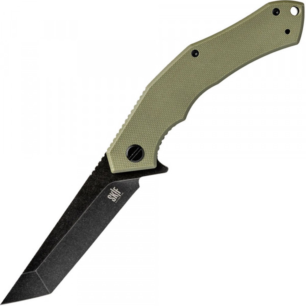 

Нож складной SKIF T-Rex BSW (длина: 230мм, лезвие: 95мм, черное), оливковый