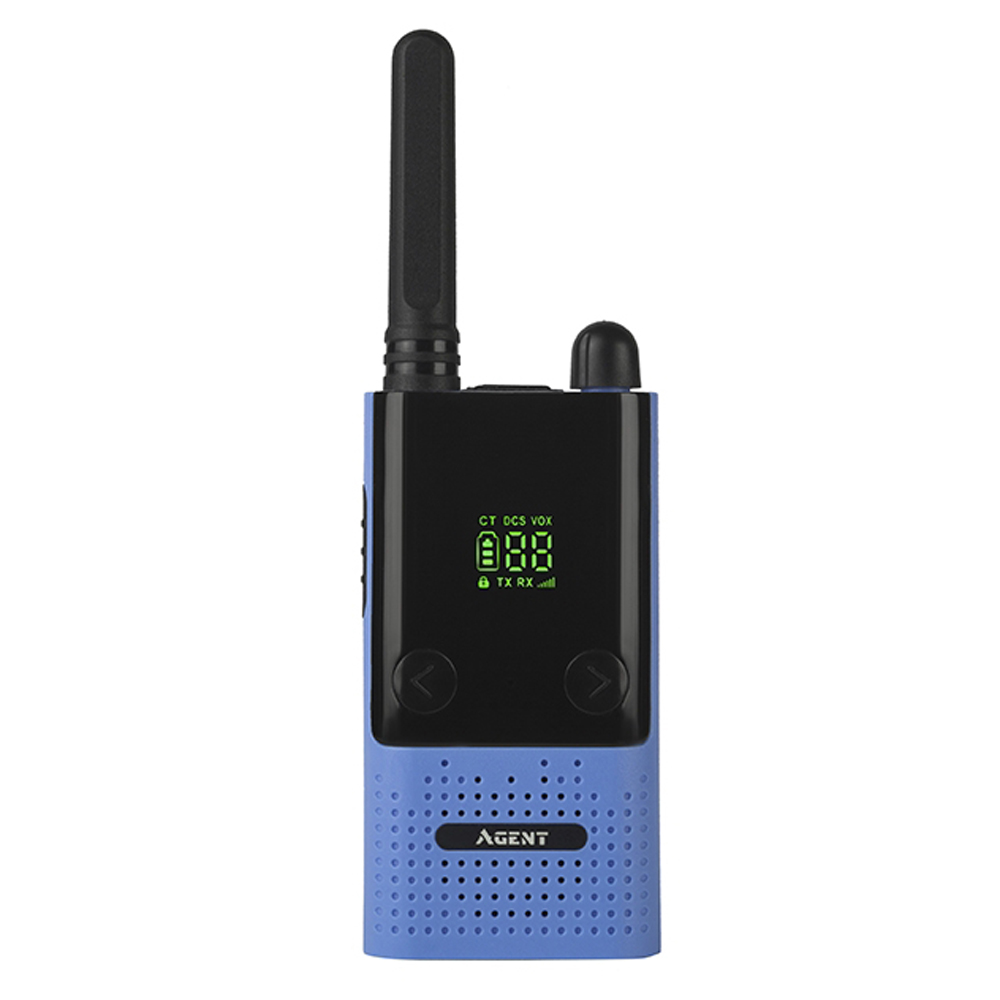

Рация Agent AR-T9 (0.5W, PMR446, 446 MHz, до 10 км, 16 каналов, АКБ), синяя