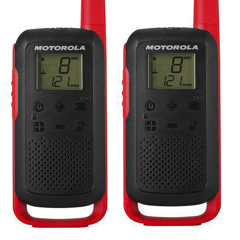 

Рация Motorola Talkabout T62 TWIN PACK & CHGR (0,5W, PMR446, 446MHz, до 8км, 16кан., АКБ), 2шт, красная