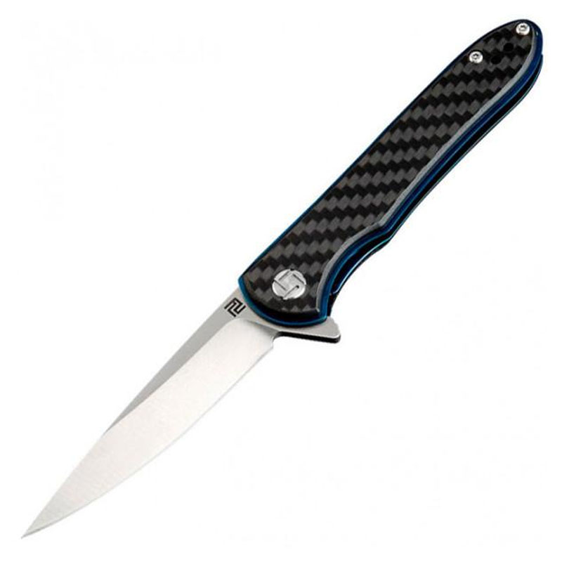 

Нож складной Artisan Shark Small (длина: 180мм, лезвие: 80мм), черный CF