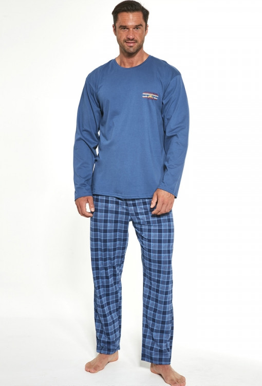

Мужская пижама брюки хлопок Cornette 124/179 синий XL