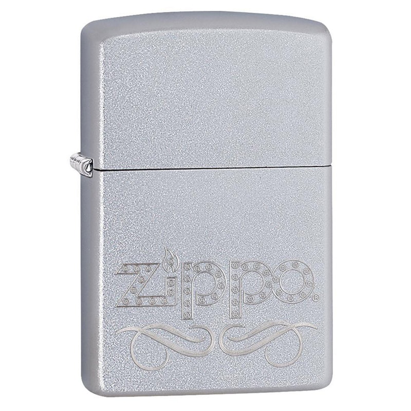 

Зажигалка Zippo Logo, стальная