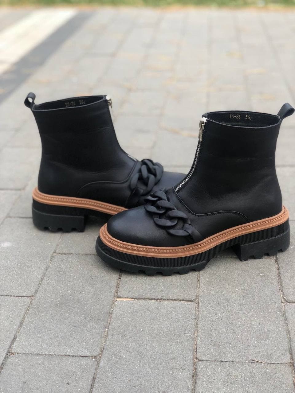 

Женские ботинки с цепью Sophie 14592 36 черный