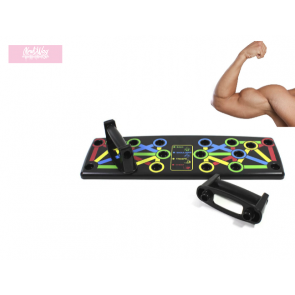 

Доска для отжиманий Push Up Rack Board MJ-039 с упорами разным хватом (спина, плечи, бицепс, трицепс) Тренировочная доска 9в1 Black (29499)