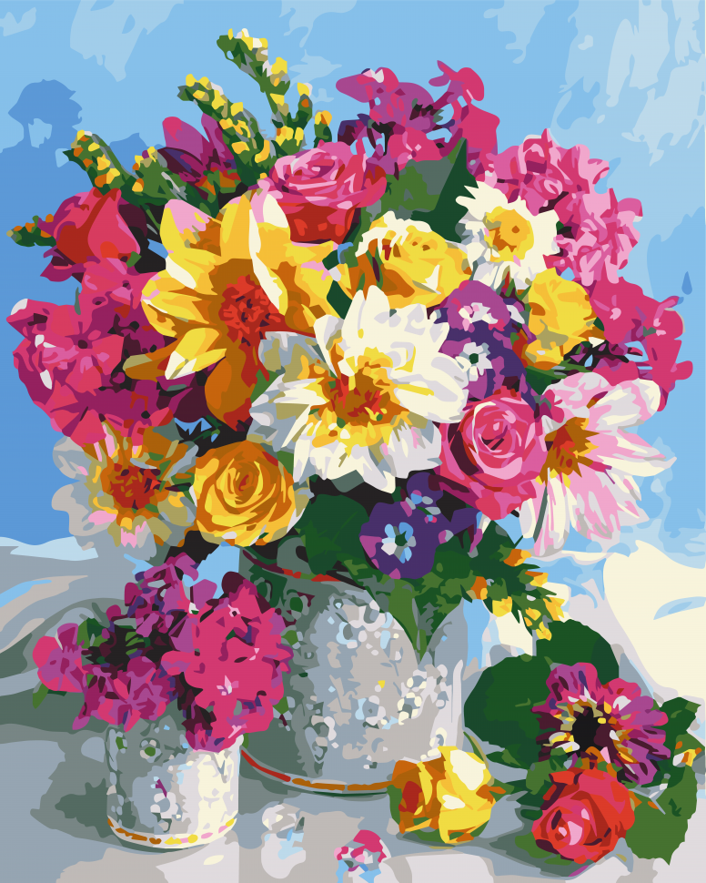 

Картина по номерам Art Craft "Цветочная радуга" 40*50 см 12114-AC-RY