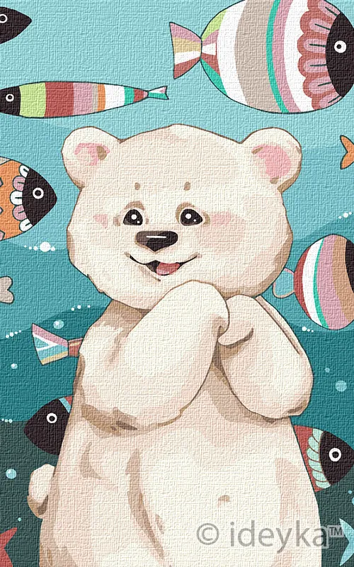 

Картина по номерам Идейка "Подводный мир" 25*40см KHO2369-RY